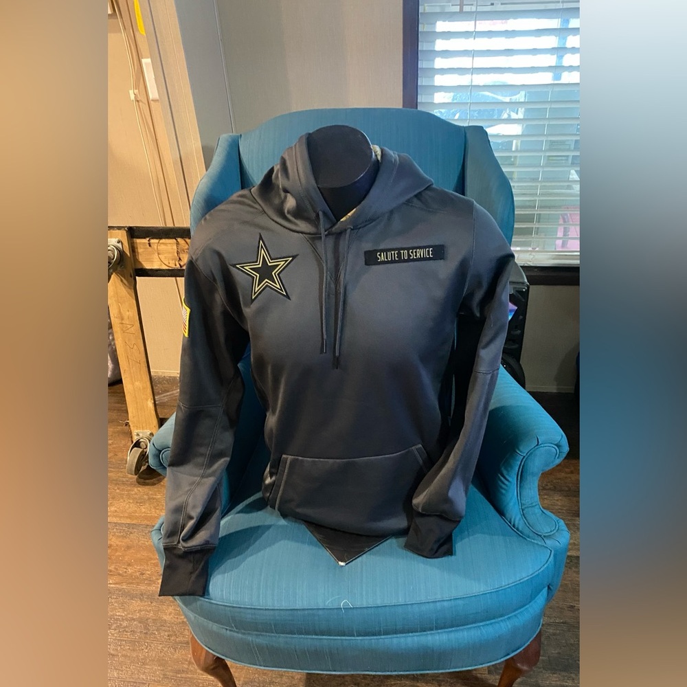 Nike Dallas Cowboys Salute To Service NFL Onfield Apparel‎ Hoodie Size Medium